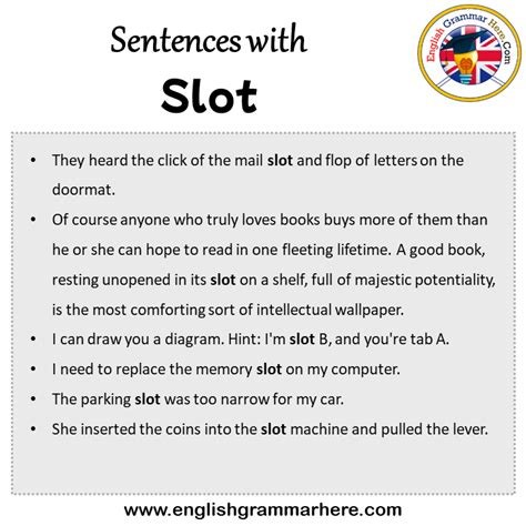 slot in english|SLOT Definition & Usage Examples .